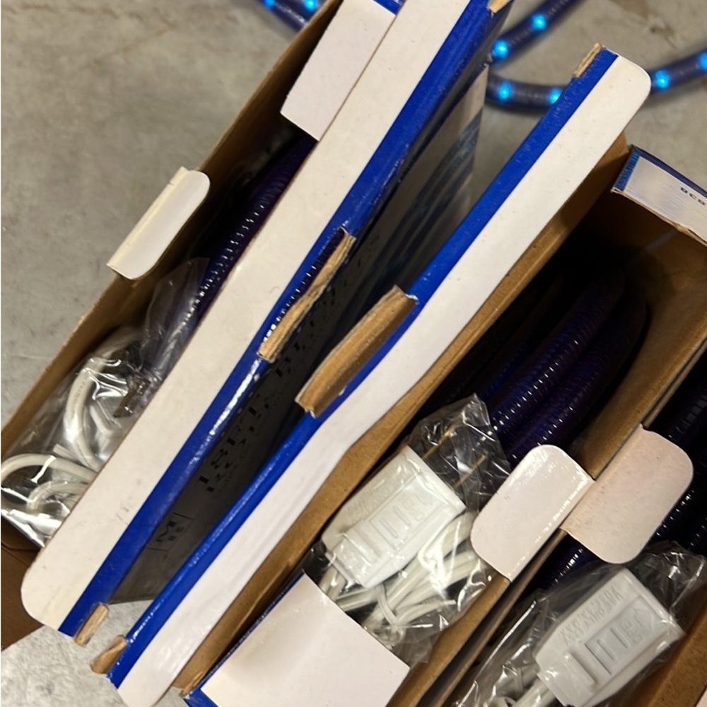 Vintage Blue Rope Lights - Picture 3 of 3